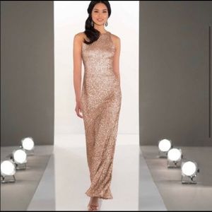 Sorella Vita 8994 Rose Gold Sequin Bridesmaid Dress
